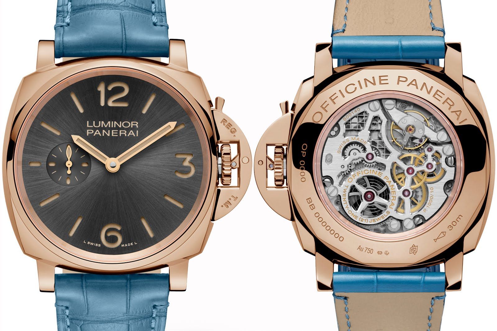 PANERAI LUMINOR DUE 3 DAYS ORO ROSSO blog debajo del reloj