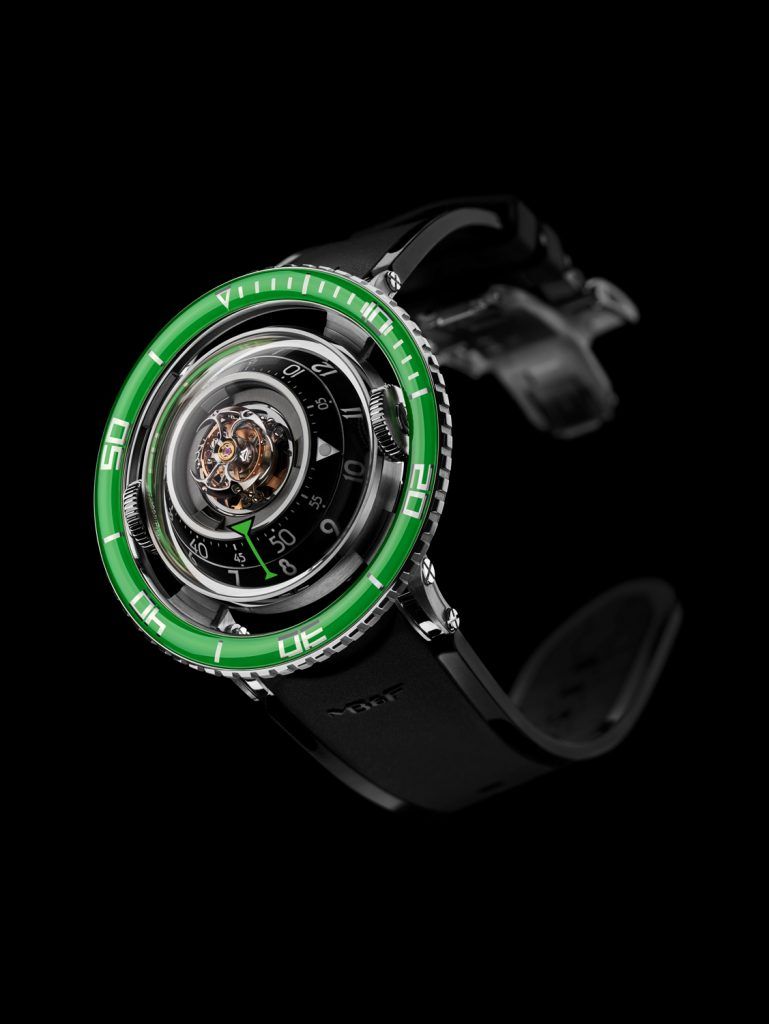 Mb&F aquapod HM7_Ti_Front_Green_Lres