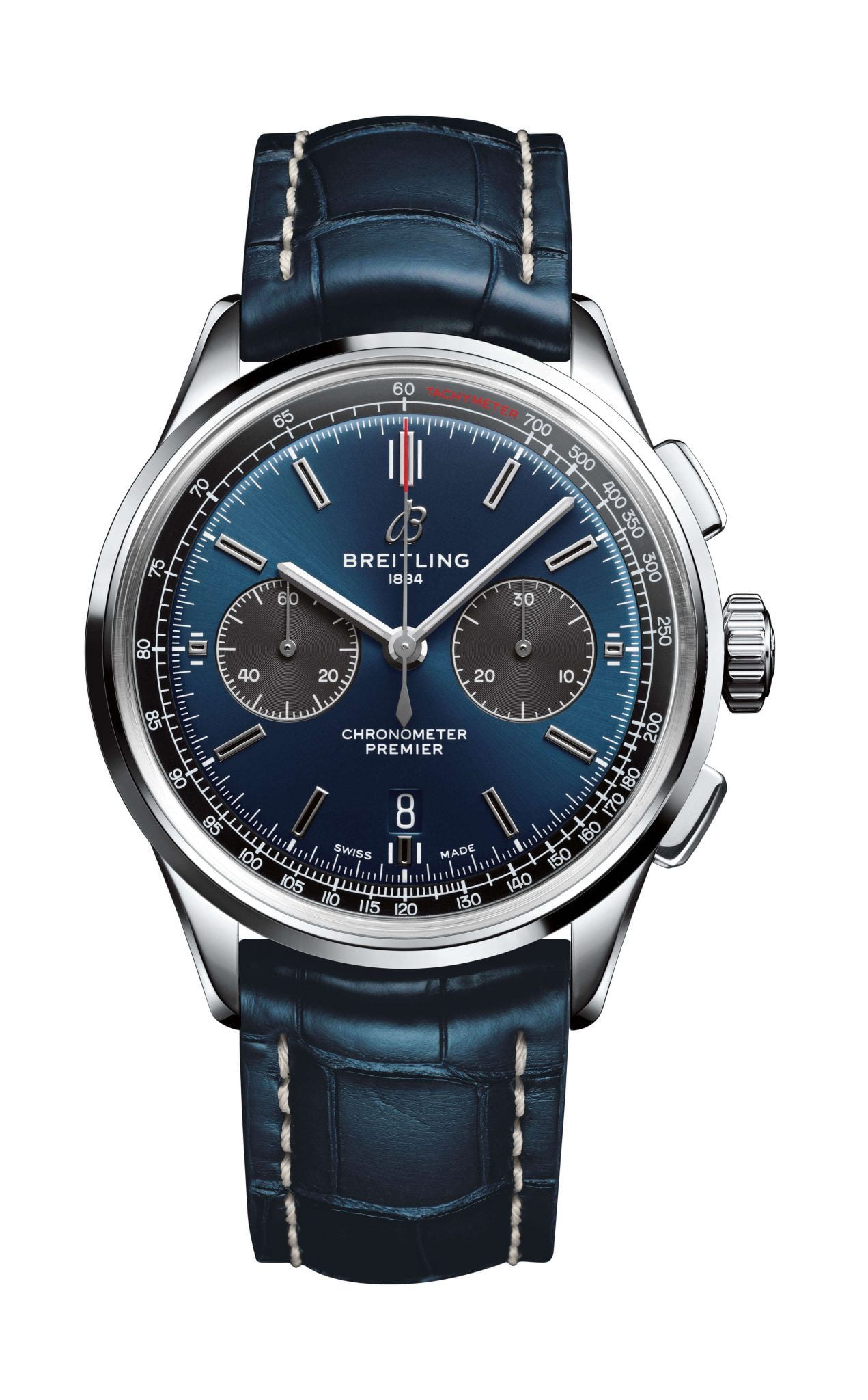 Premier B01 Chronograph 42 azul piel azul