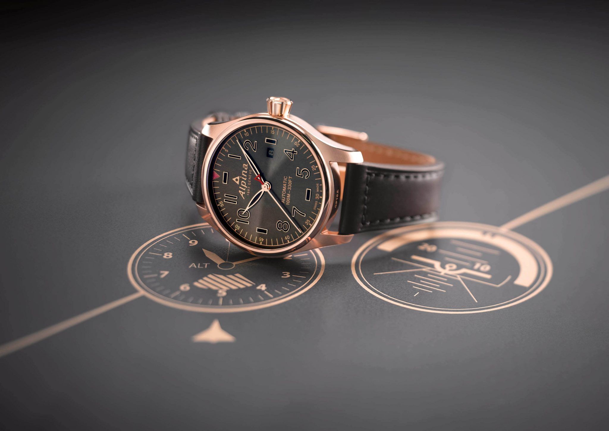 Alpina AL-525GG4S4 PR blog debajo del reloj