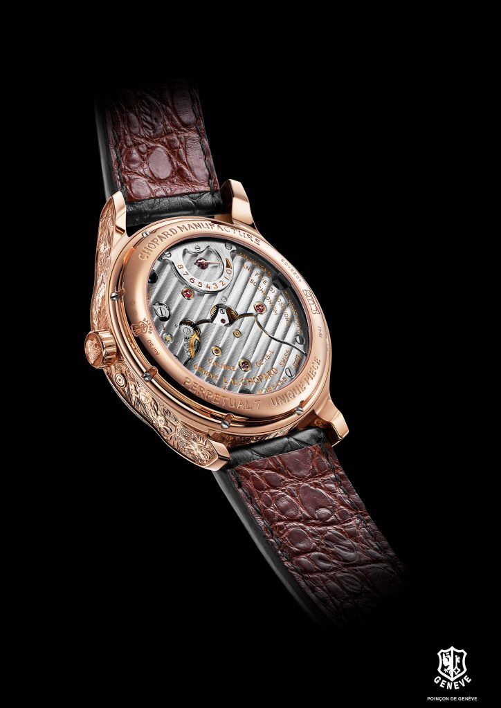 L.U.C Perpetual T Spirit of the Chinese Zodiac front blog debajo del reloj back