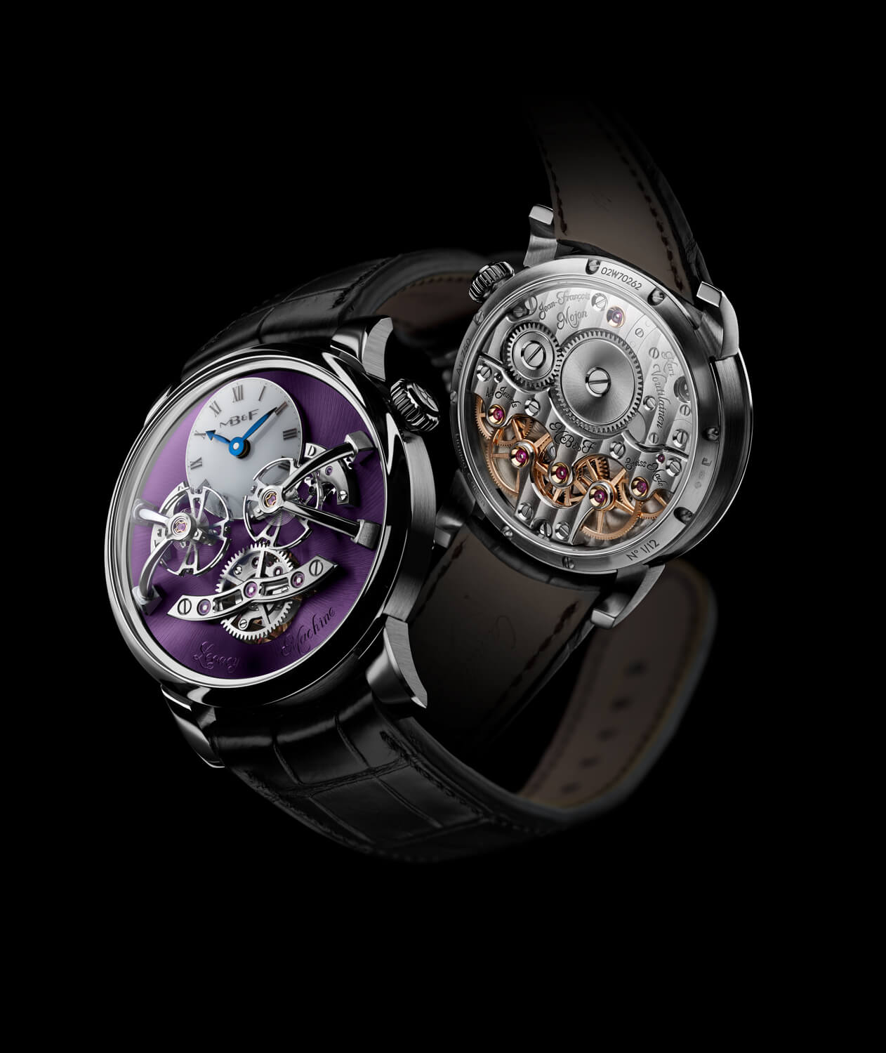 MB&F LM2 Purple lado Debajo del reloj blog relojes