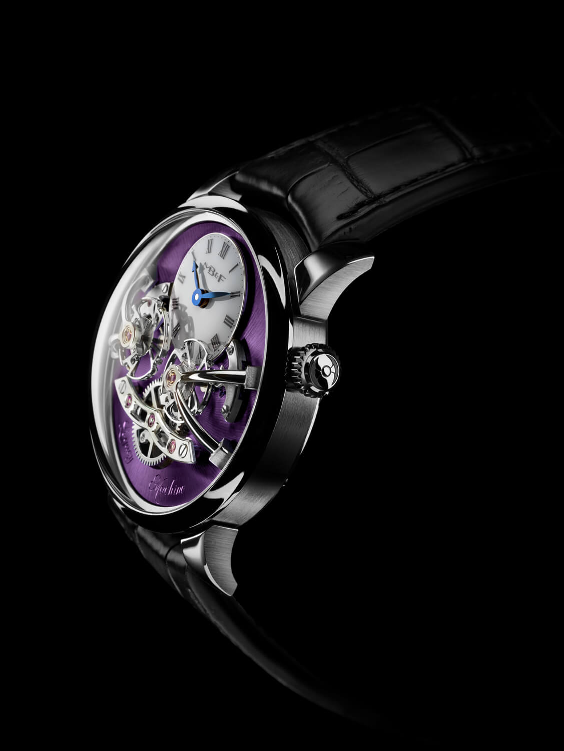 LM2 WG Purple Profile Debajo del reloj blog relojes