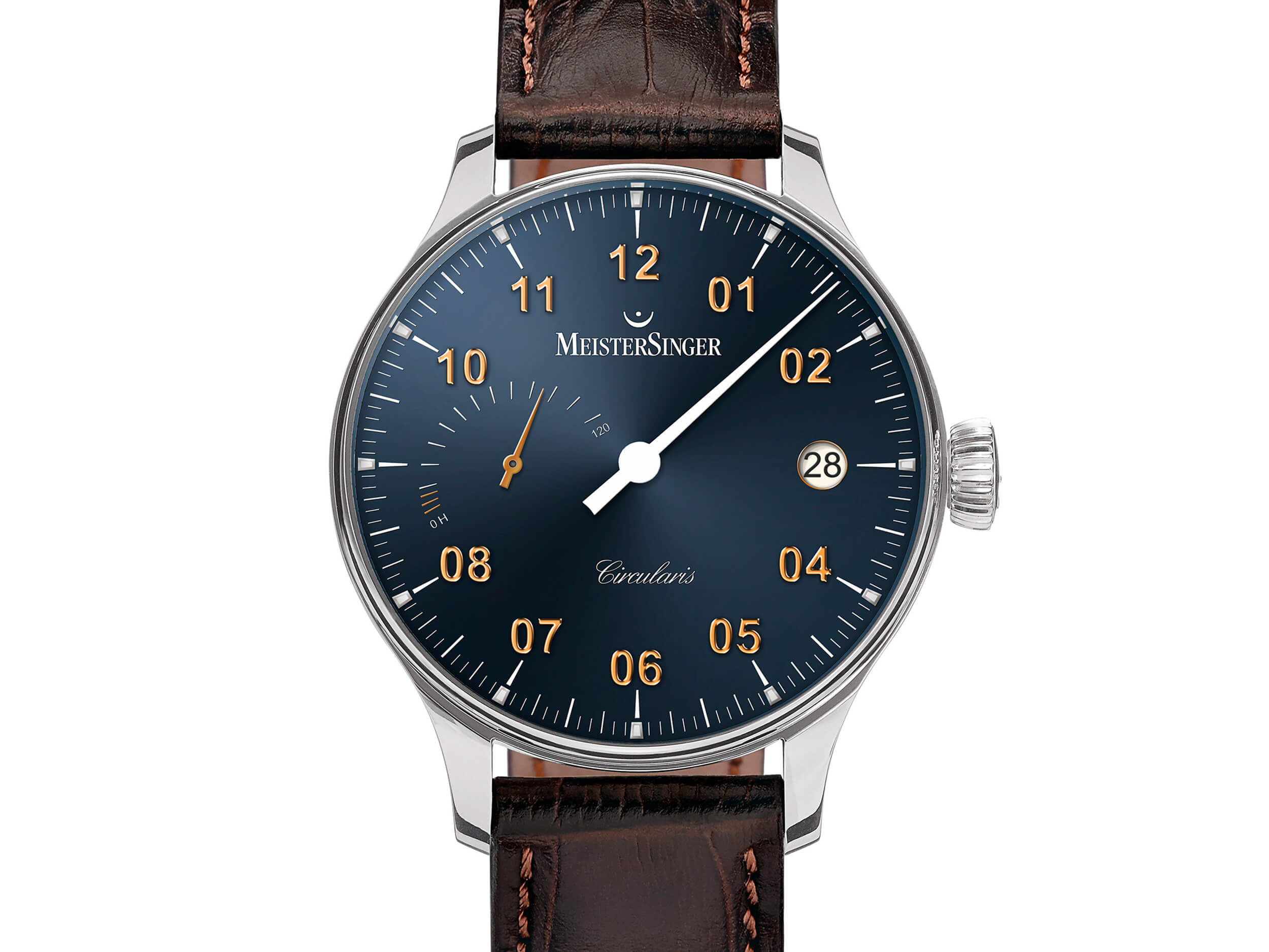 MeisterSinger Circularis Power Reserve deta blog debajo del reloj