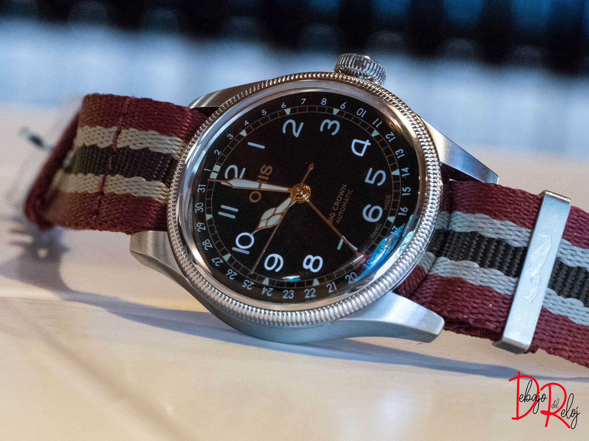 detalle reloj nato movember Oris blog debajo del reloj