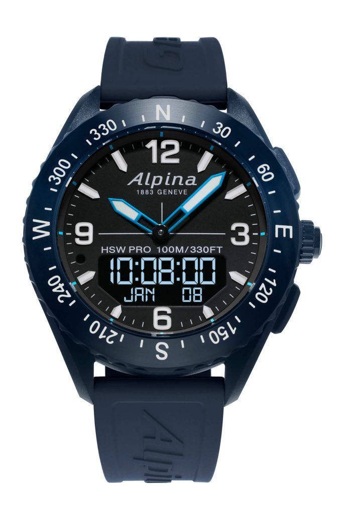 Alpina AlpinerX blog debajo del reloj