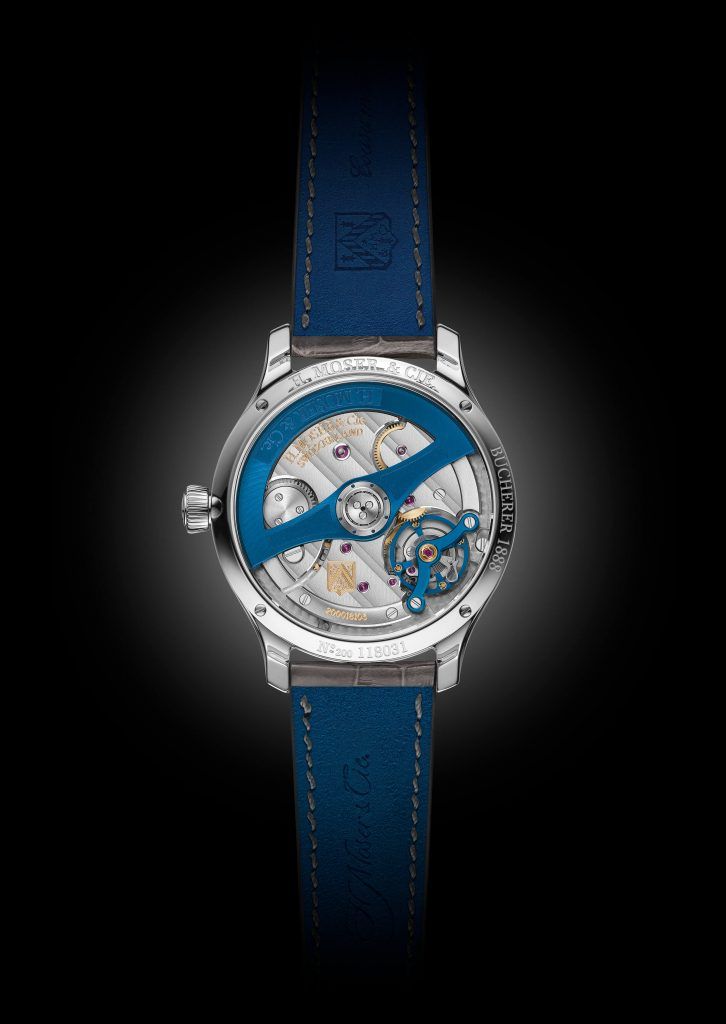 Endeavour Diamonds Bucherer Blue Editions back blog debajo del reloj