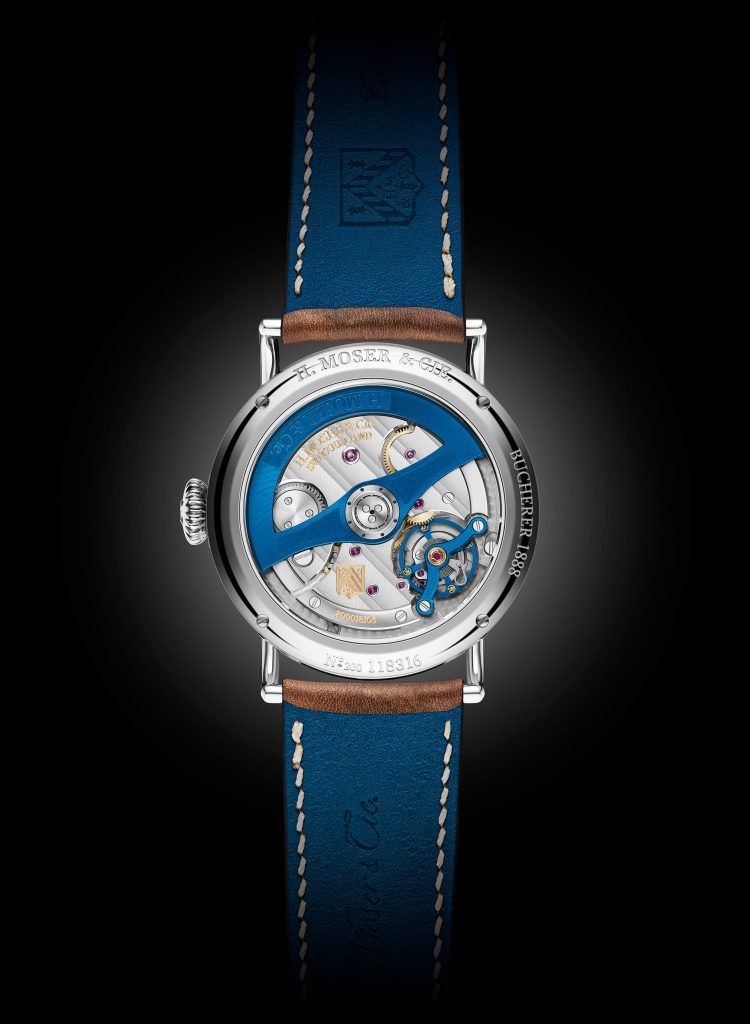 Heritage Bucherer Blue Editions back blog debajo del reloj