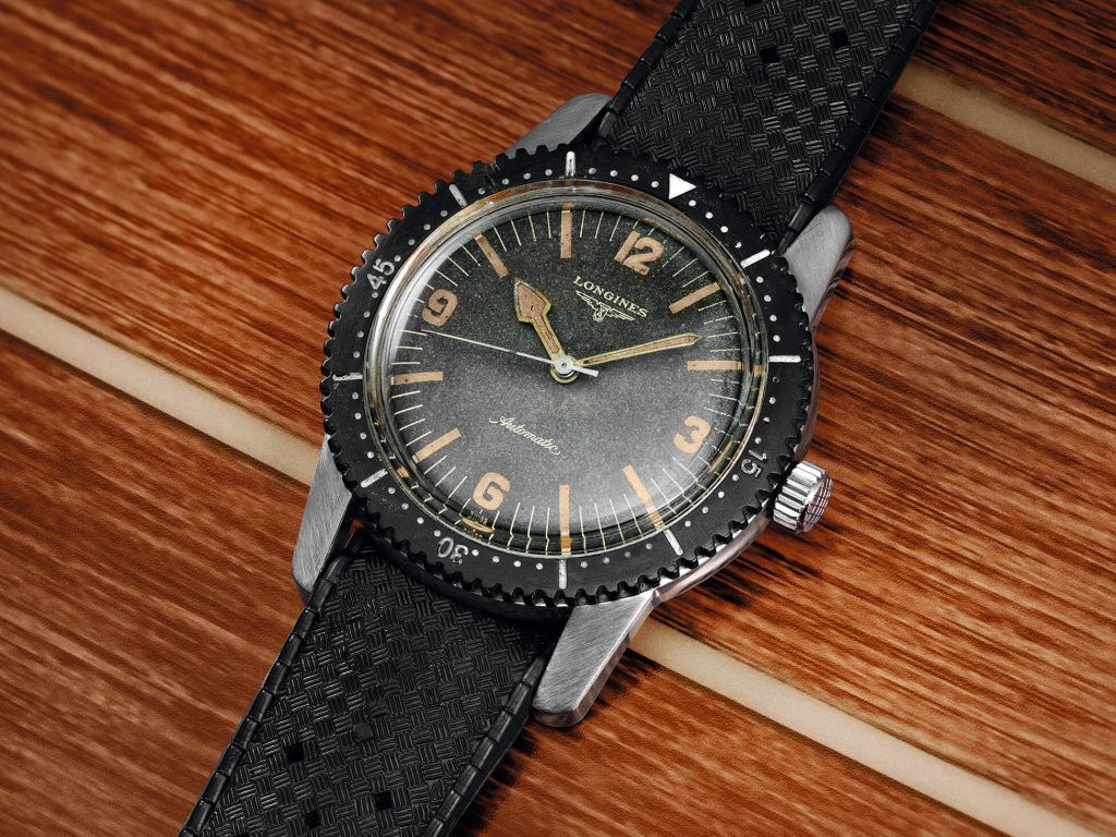 The Longines Skin Diver Watch original blog debajo del reloj