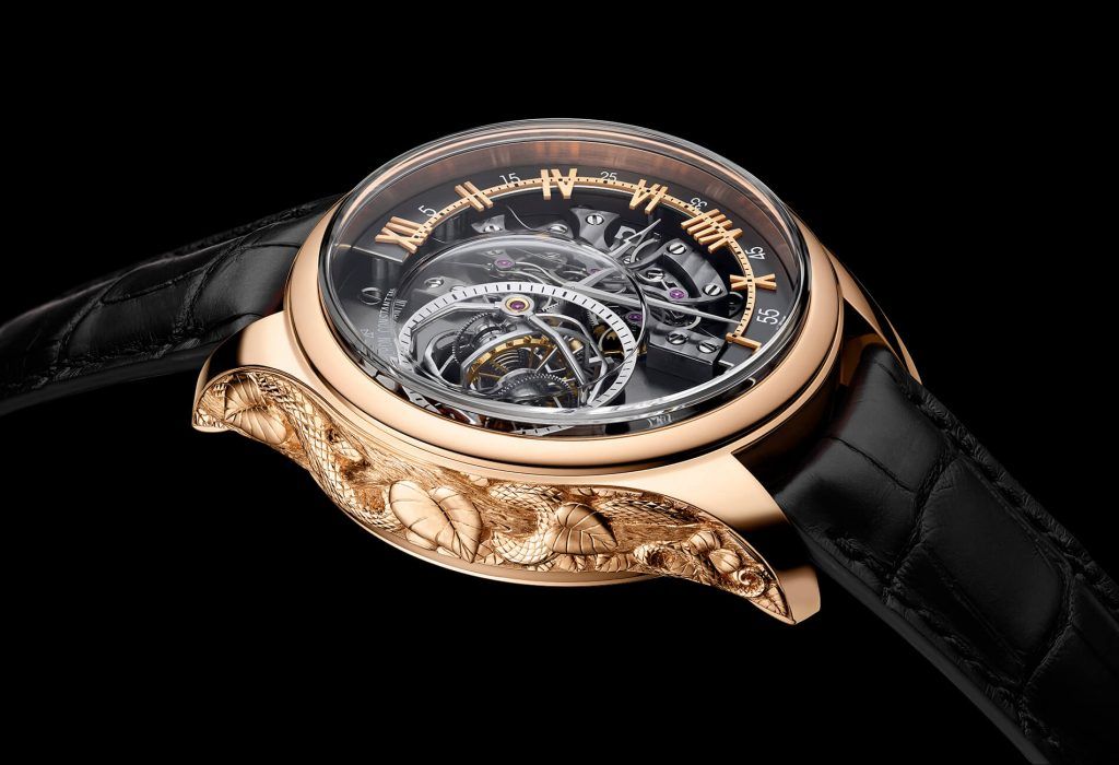 Les Cabinotiers Armillary Tourbillon Snake tourbillon black blog debajo del reloj
