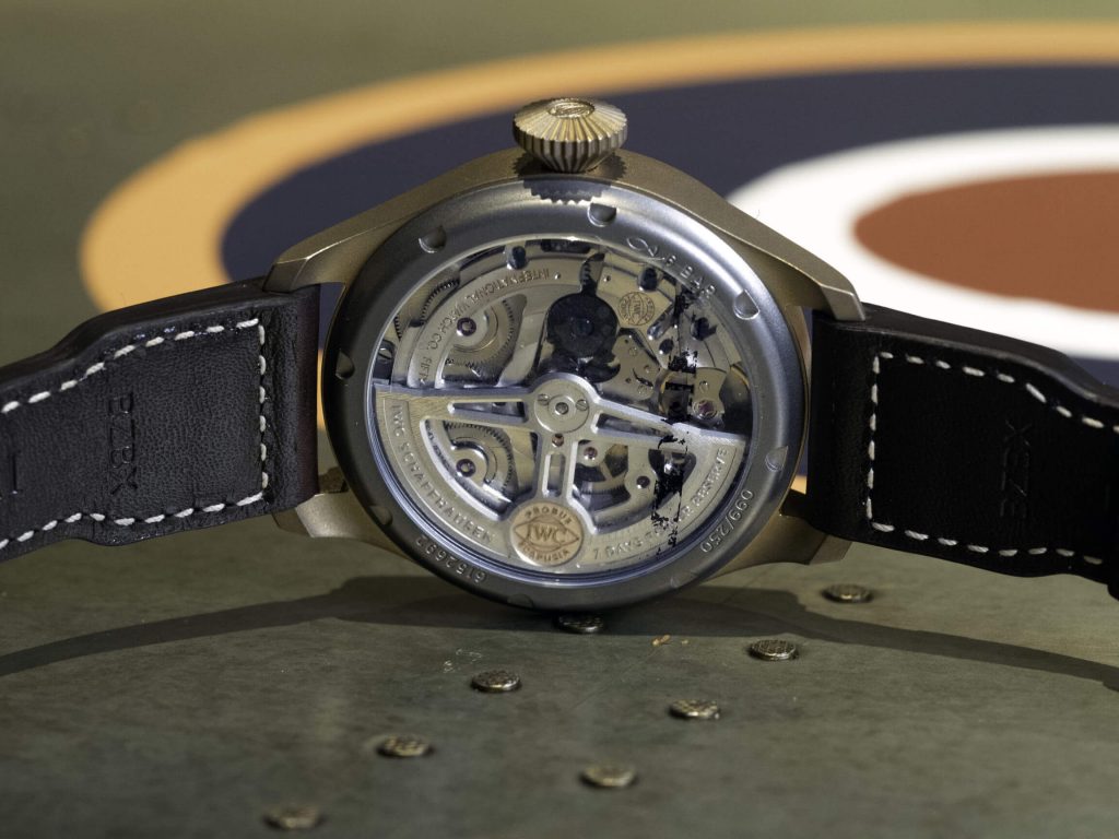 iwc spitfire calendario perpetuo trasera