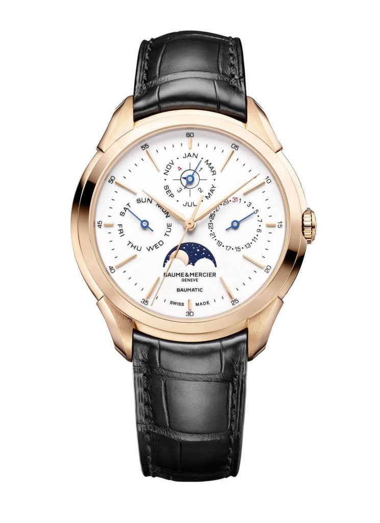 Baume&Mercier Clifton Baumatic Perpetual Calendar face