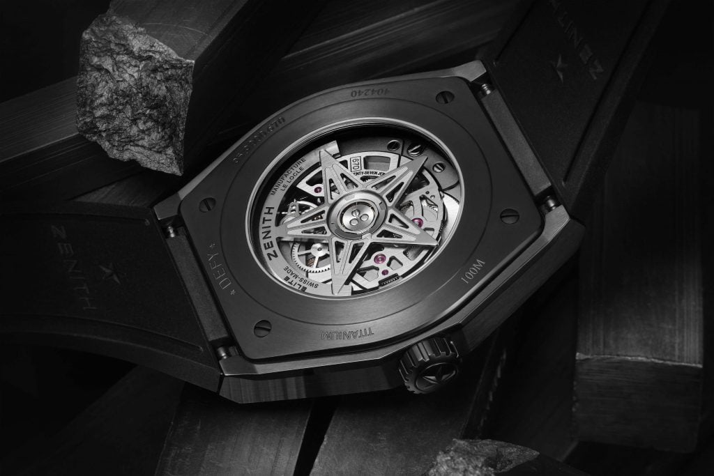 ZENITH Defy Classic Black Ceramic TRASERA