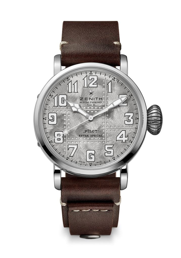 ZENITH Pilot Type 20 Extra Special Silver frontal