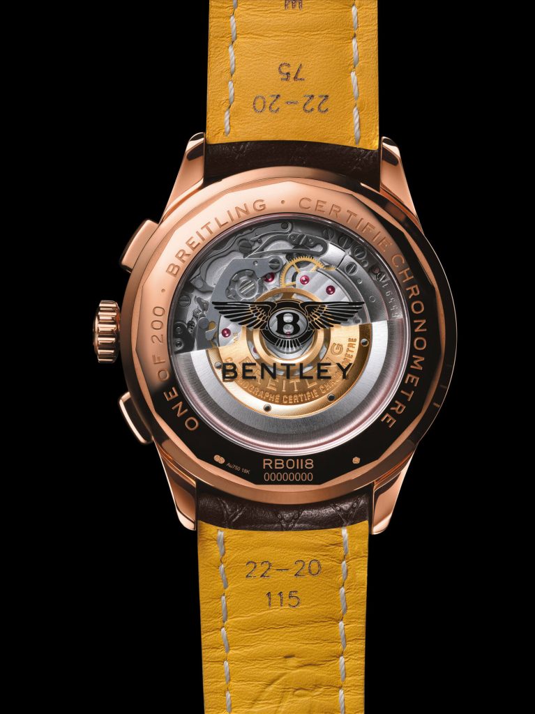Premier B01 Chronograph Bentley Or CaseBack