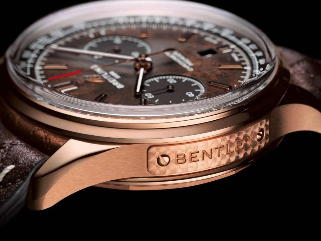 Premier B01 Chronograph Bentley Or detail