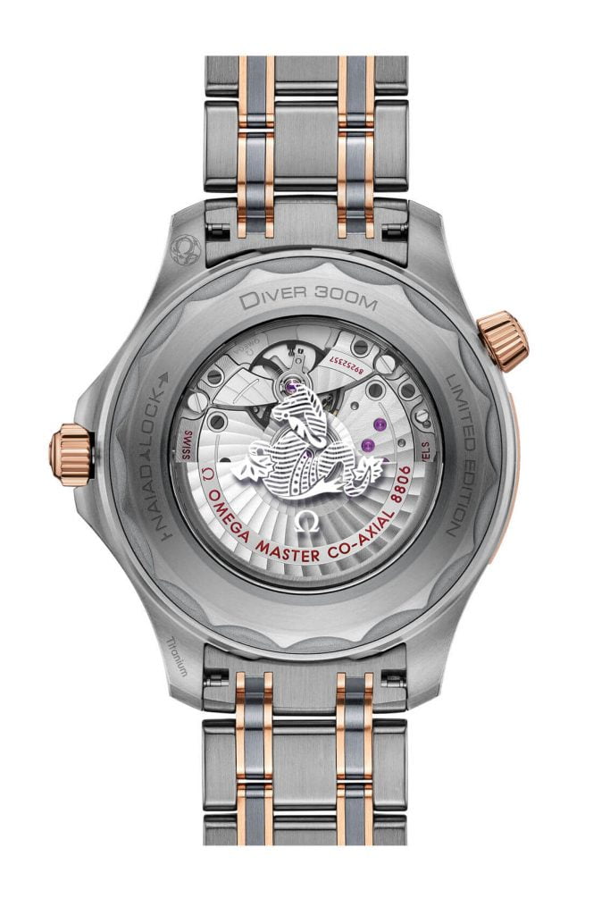 Seamaster Diver 300M Titanium Tantalum back