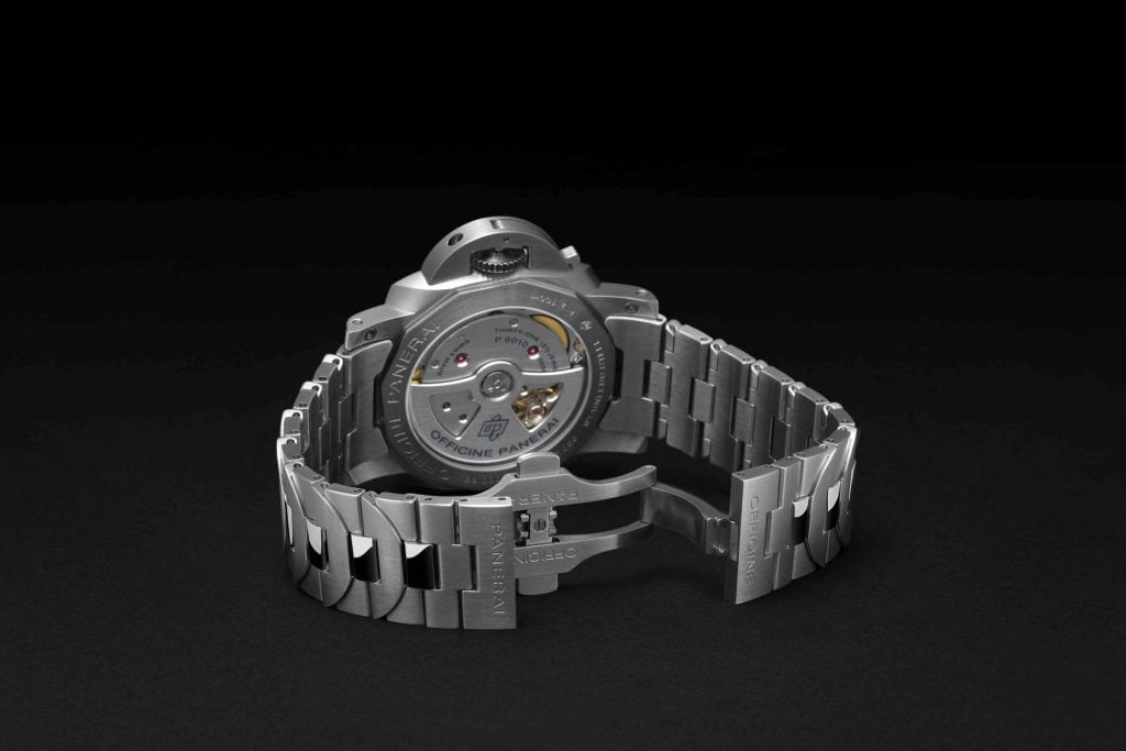 Pam978 Luminor Marina brazalete acero trasera