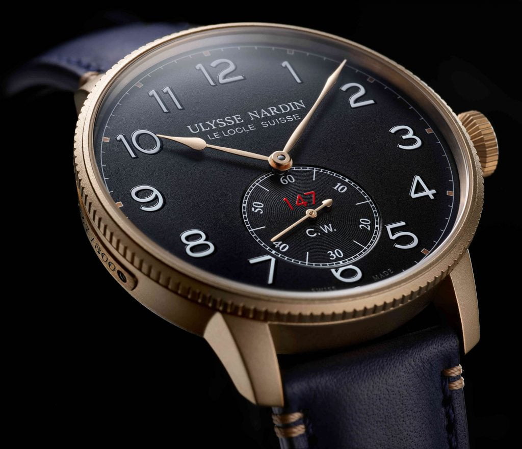 Ulysse Nardin Marine Torpilleur Military front bronce