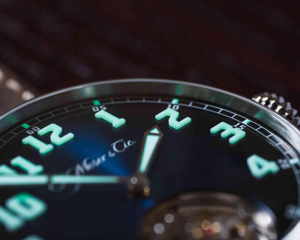 HERITAGE TOURBILLON FUNKY BLUE de H.Moser & Cie. data dial