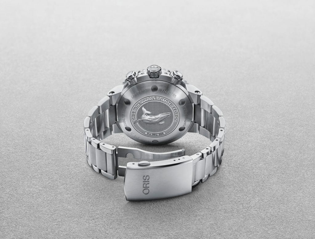 Oris Blue Whale Edición Limitada trasera