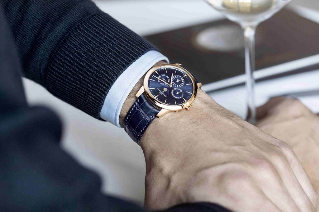 vac patrimony perpetual calendar ultrathin blue dial life