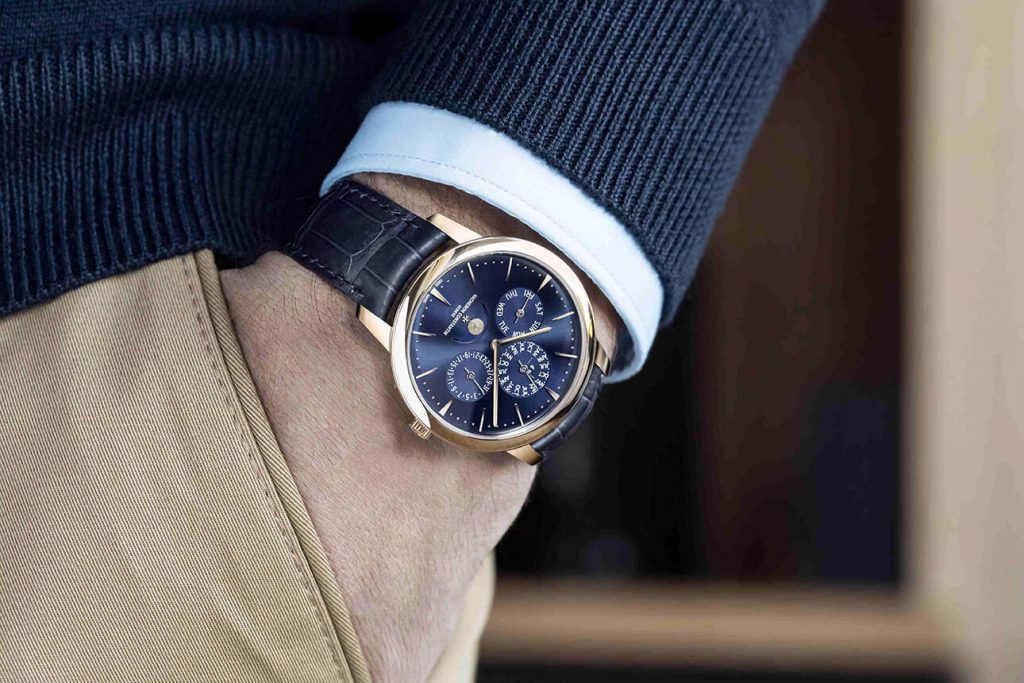 vac patrimony perpetual calendar ultrathin blue dial life 2
