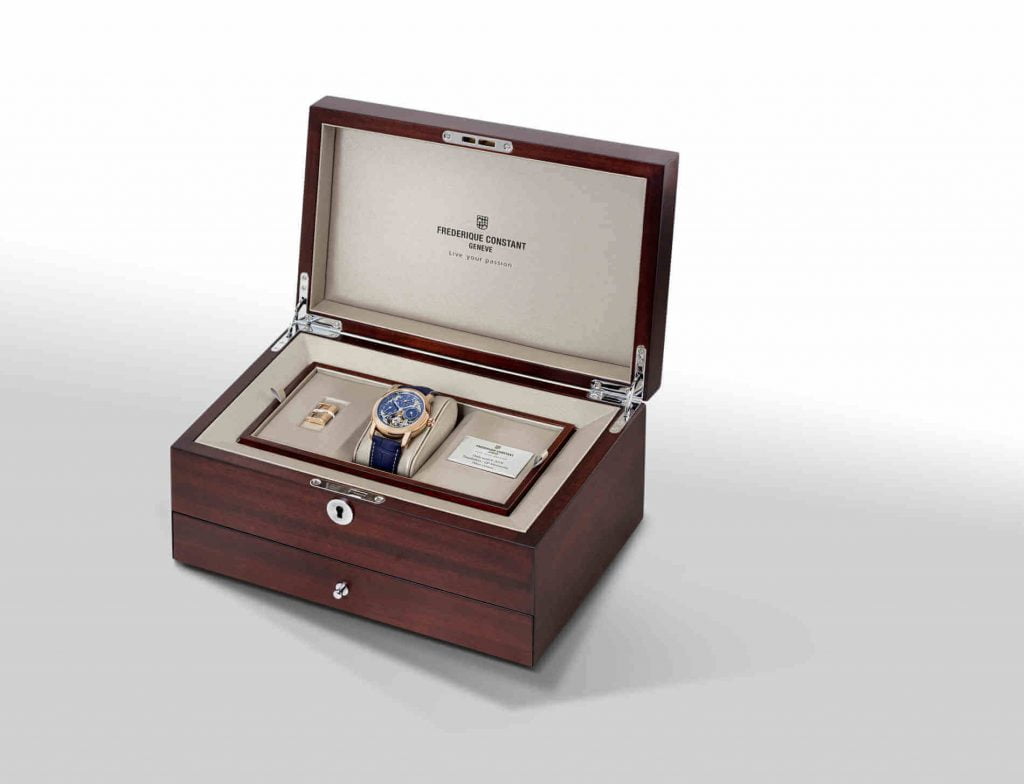 Frederique Constant Meteorite Tourbillon Perpetual Calendar Manufacture only watch caja