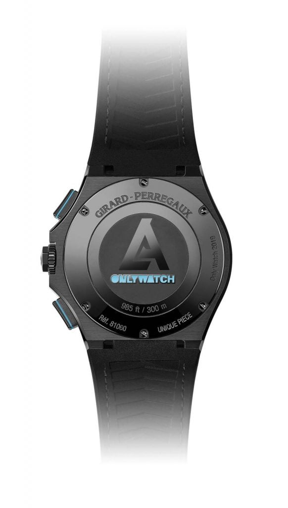 Girard-Perregaux Only Watch 2019 back debajo del reloj