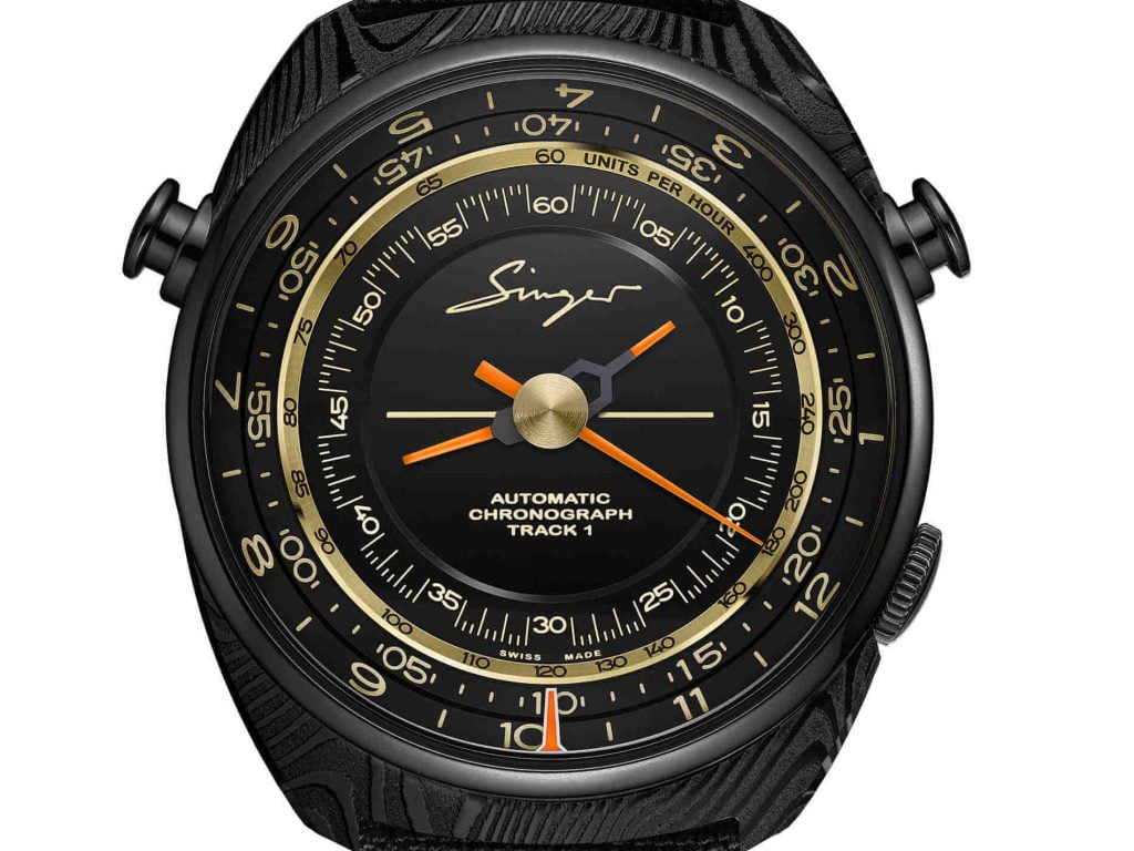 Singer Track1 OnlyWatch debajo del reloj detalle