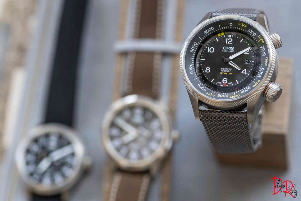 evento oris heritage debajo del reloj altimetro