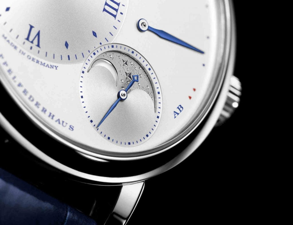 Pequeño Lange 1 Fases Lunares 25th Anniversary detalle 2