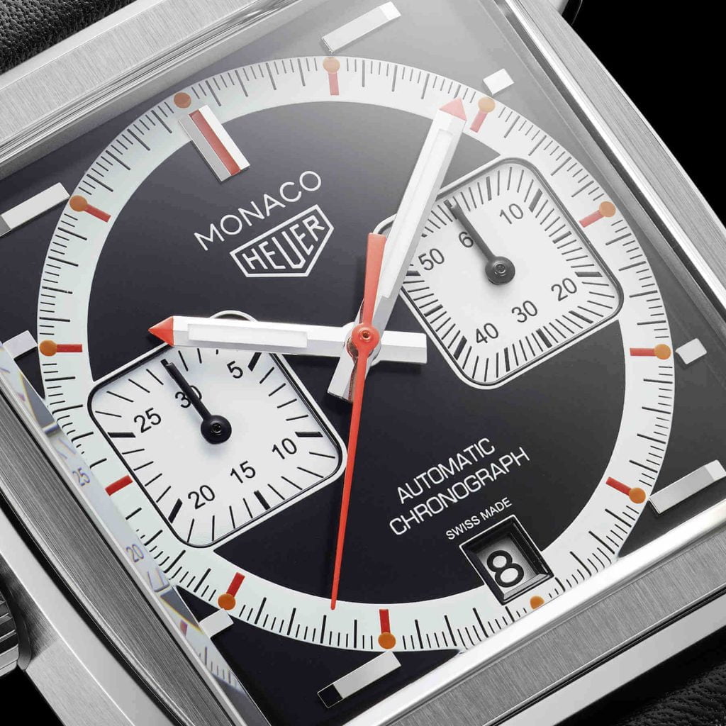 Tag Heuer Monaco Through Time deta esfera