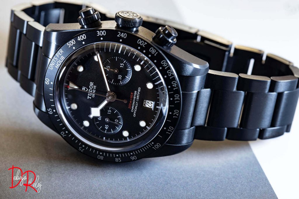 Tudor Black Bay Chrono Dark debajo del reloj 5