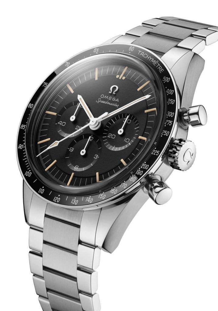 Omega Speedmaster Moonwatch 321 Stainless Steel ED White lado