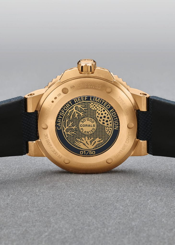 Oris Carysfort Reef Gold Limited edition portada back