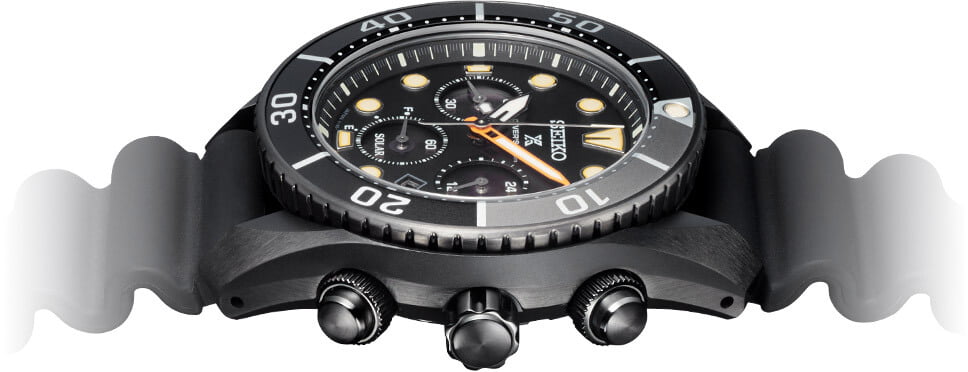 Seiko Prospex Black Series Diver Limited Editions chrono lado