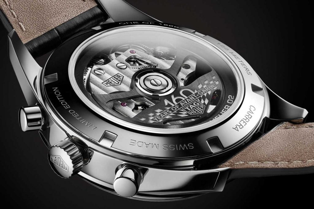 Tag Heuer Carrera 160 Years Silver Limited Edition Heuer back