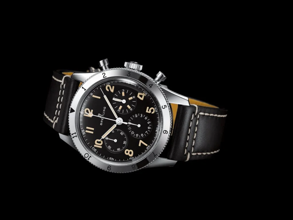 Breitling avi ref. 765 1953 re-edition lado