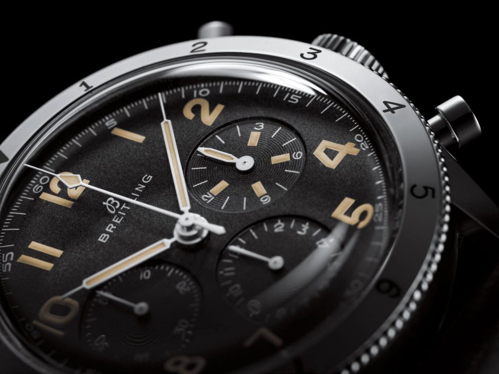 Breitling avi ref. 765 1953 re-edition esfera