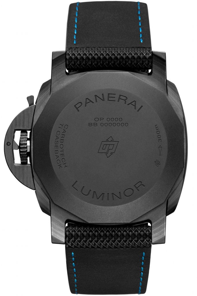 Panerai Luminor Marina Carbotech back