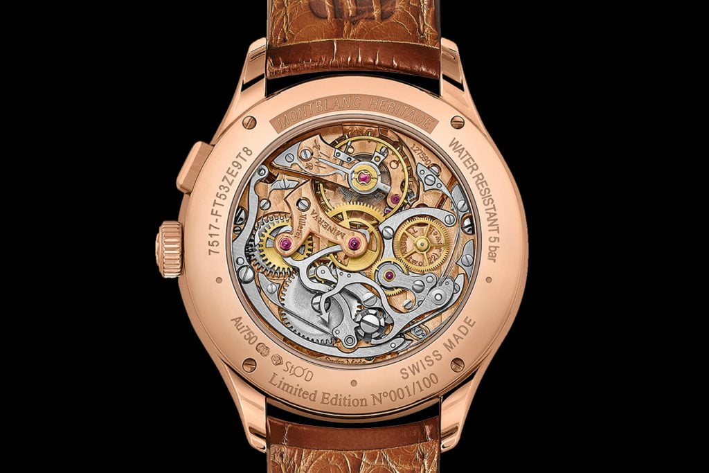Montblanc Heritage Manufacture Pulsograph Edición Limitada back