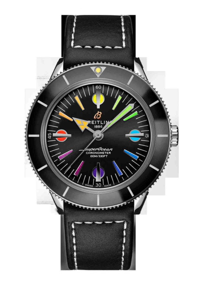 13_Superocean Heritage '57 Limited Edition with a black vintage-inspired leather strap_REF A103701A1B1X1