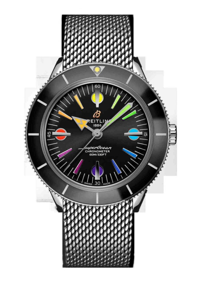 14_Superocean Heritage '57 Limited Edition with a black dial and an Ocean Classic bracelet_REF A103701A1B1A1
