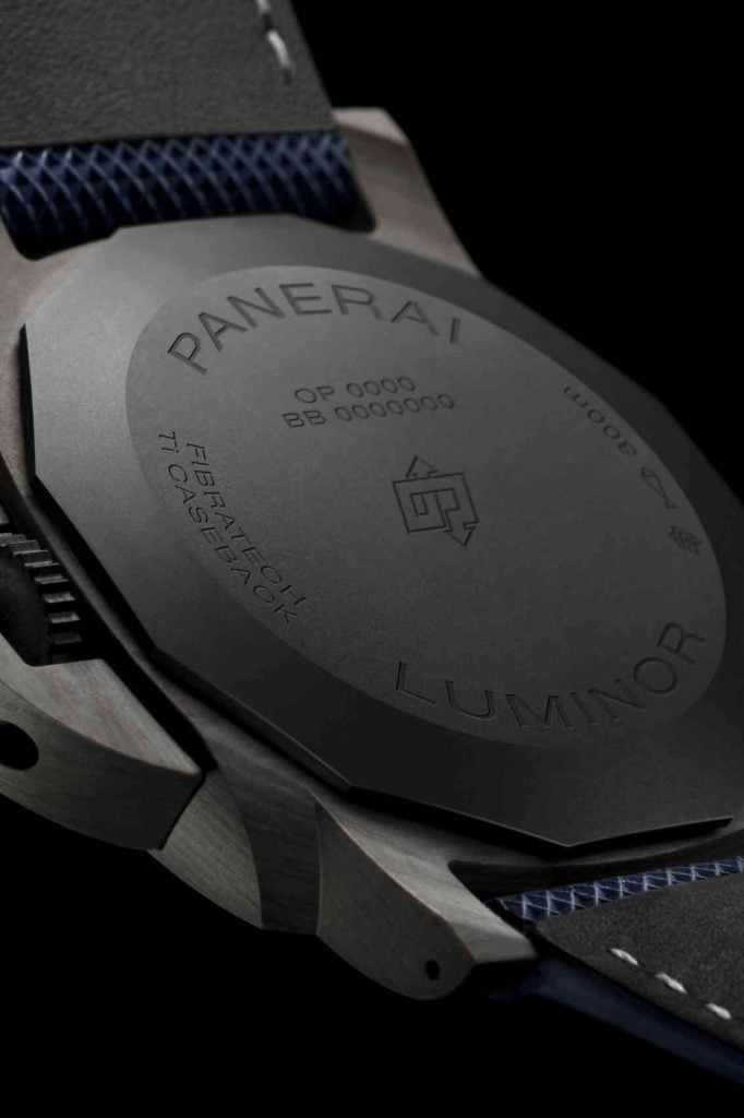 Panerai Luminor Marina Fibratech 44 PAM01663 deta back