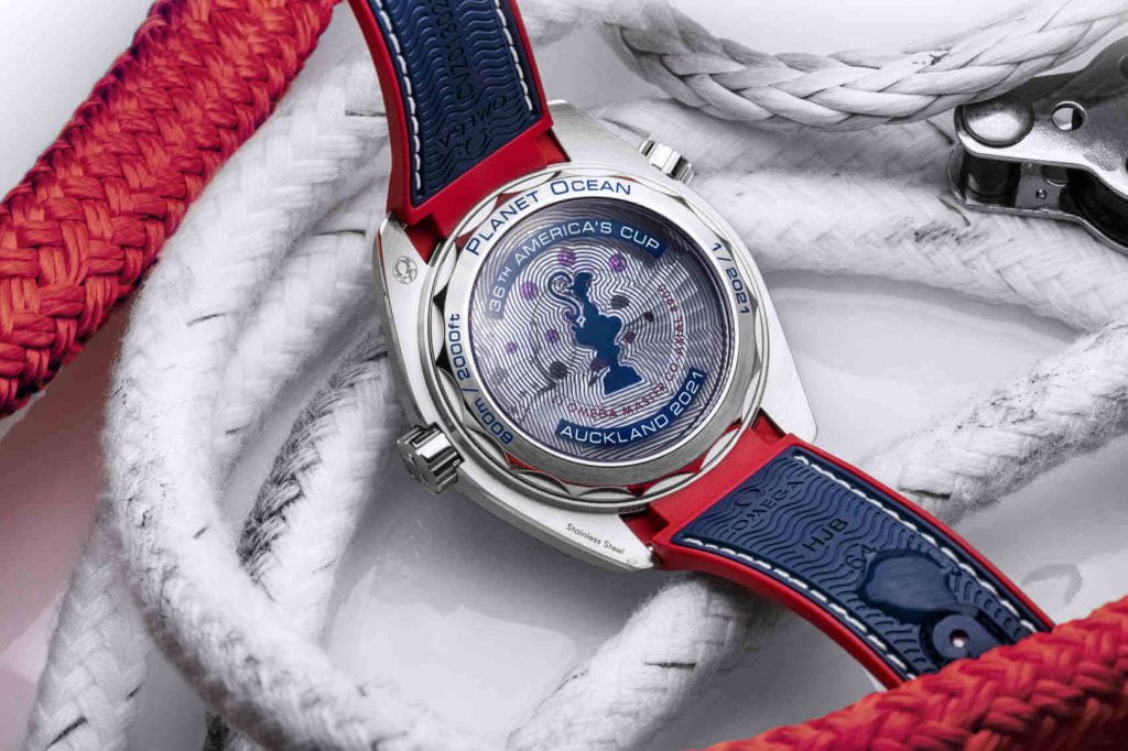 Omega Seamaster Planet Ocean 36th America's Cup back style