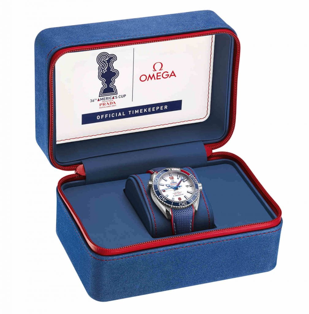 Omega Seamaster Planet Ocean 36th America's Cup caja