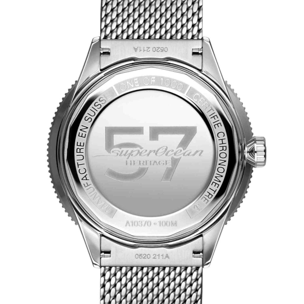 Superocean Heritage Automatic 42 ’57 Limited Edition II back metal