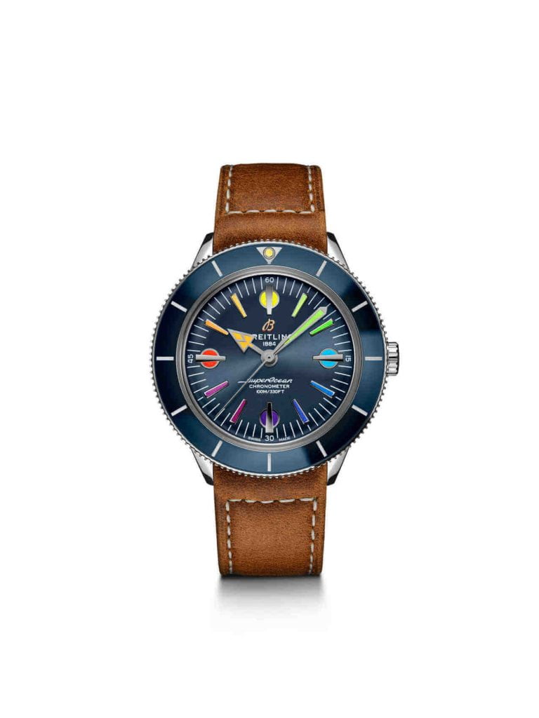 Superocean Heritage Automatic 42 ’57 Limited Edition II front cuero