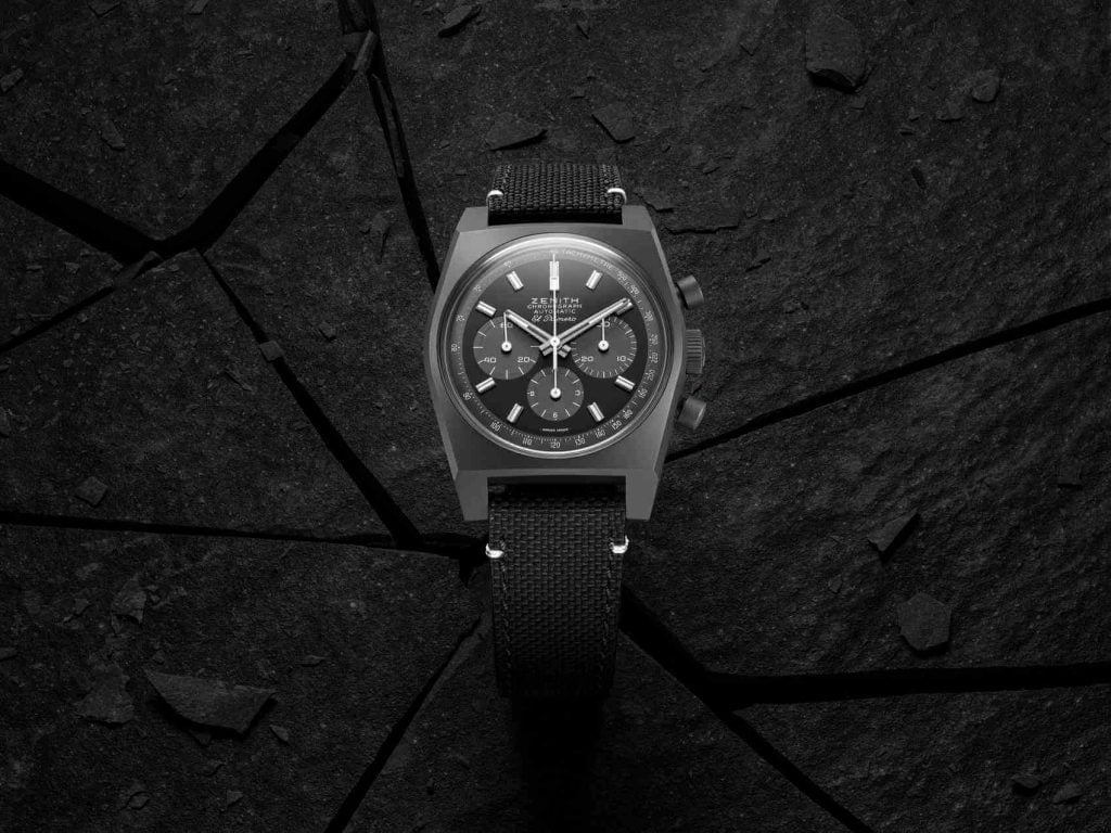 Zenith Chronomaster Revival 'Shadow' front